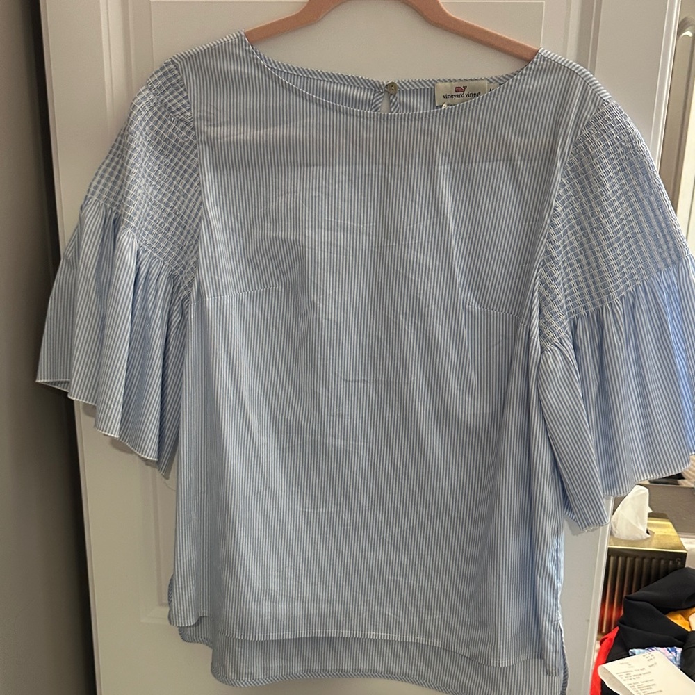 Blue Striped vineyard vines Women's Top
